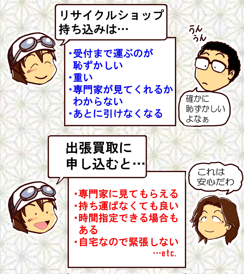 福ちゃんバイセル着物買取漫画